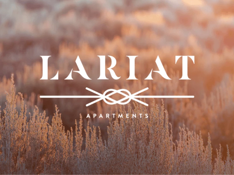 Lariat Apartments Logo Design