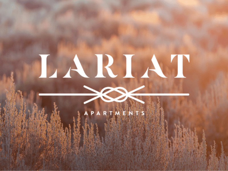 Lariat Apartments Logo Design