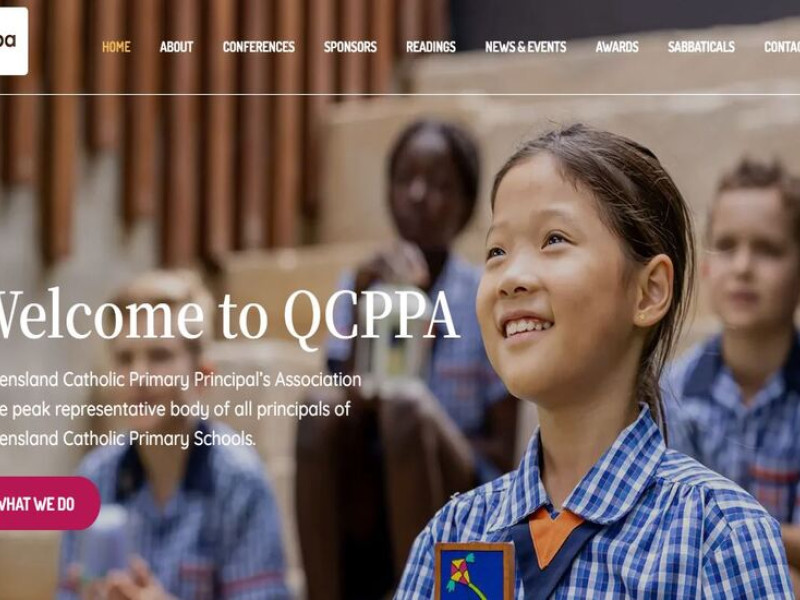 Queensland Catholic Primary Principal's Association Website Design