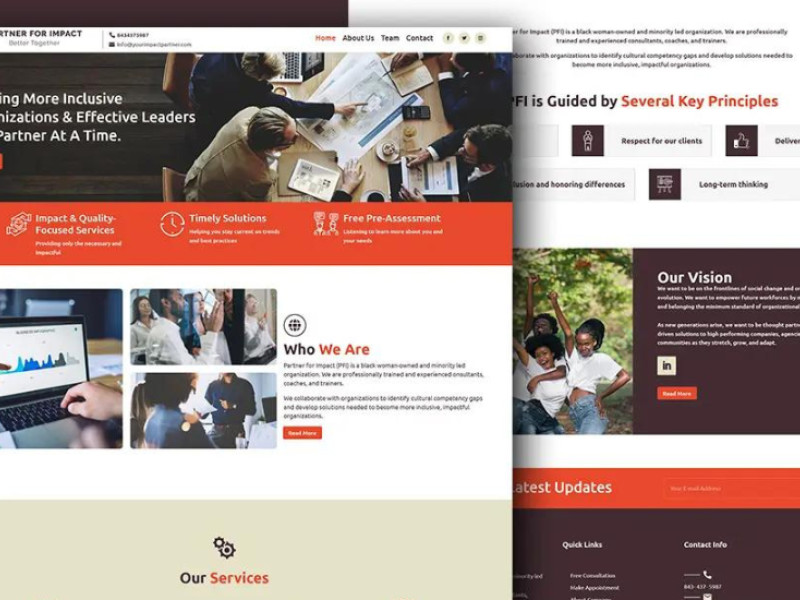 Partner for Impact Website Design