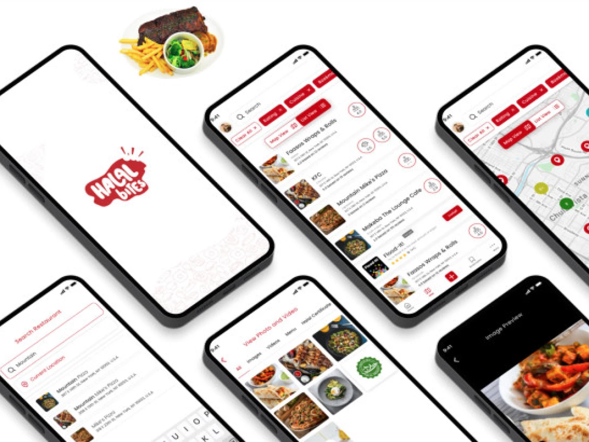 Halal Bites App Design