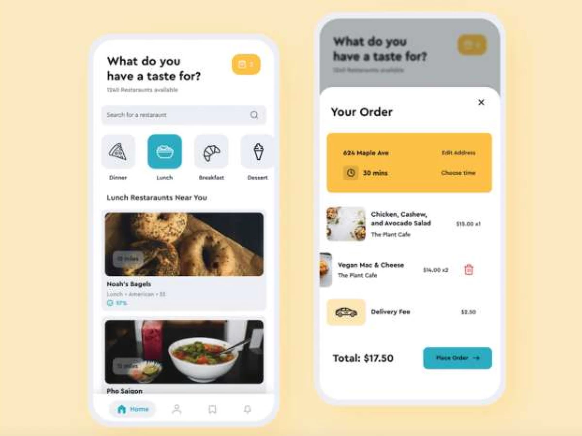 Food Delivery App Design