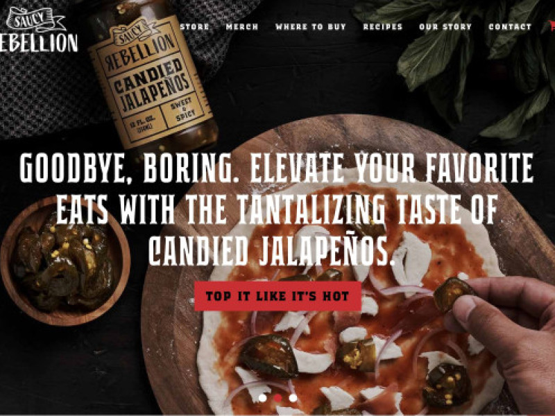 Saucy Rebellion Website Design