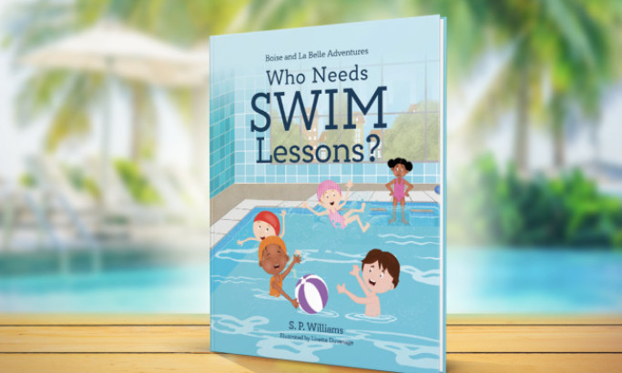 Who Needs Swim Lessons by S.P. Williams Print Design