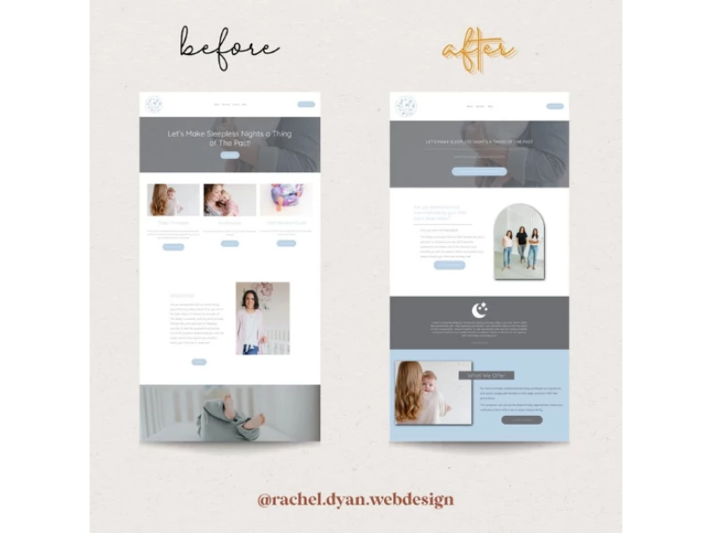 The Sleep Consultant Website Design
