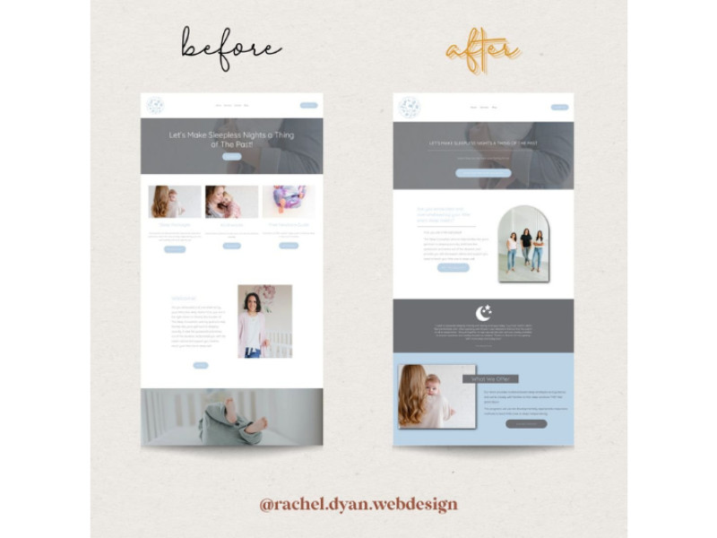 The Sleep Consultant Website Design
