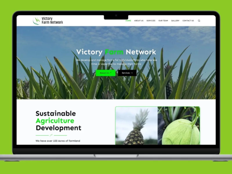 Victory Farm Network Web Design