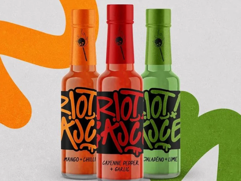 Riot! Sauce Packaging Design