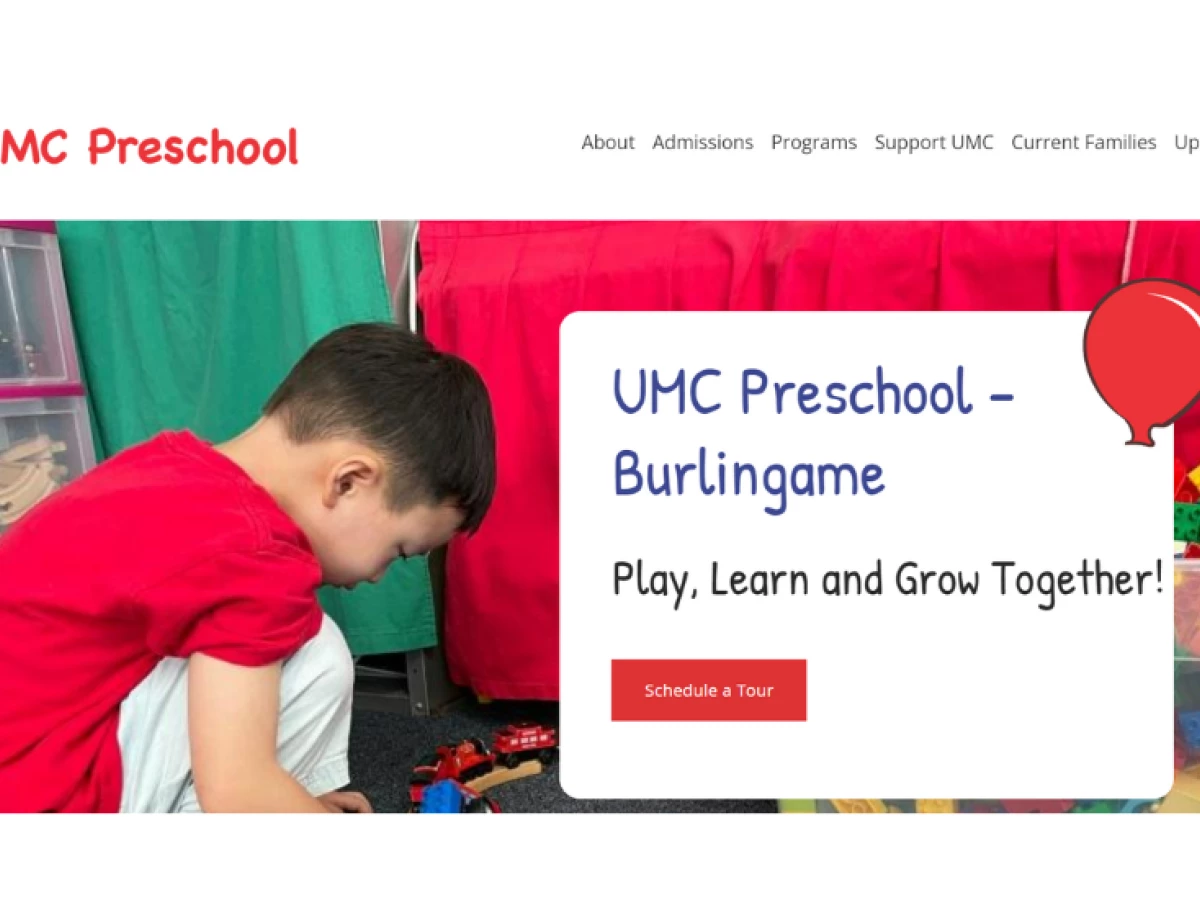 UMC Preschool Website Design