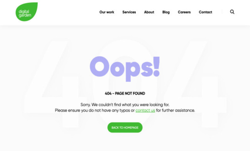 Digital Garden Web Design Analysis