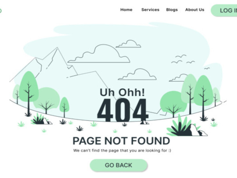 404 Error Page Web Design Analysis