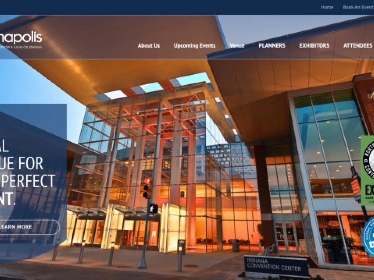 Indiana Convention Center & Lucas Oil Stadium (ICCLOS) Website Design