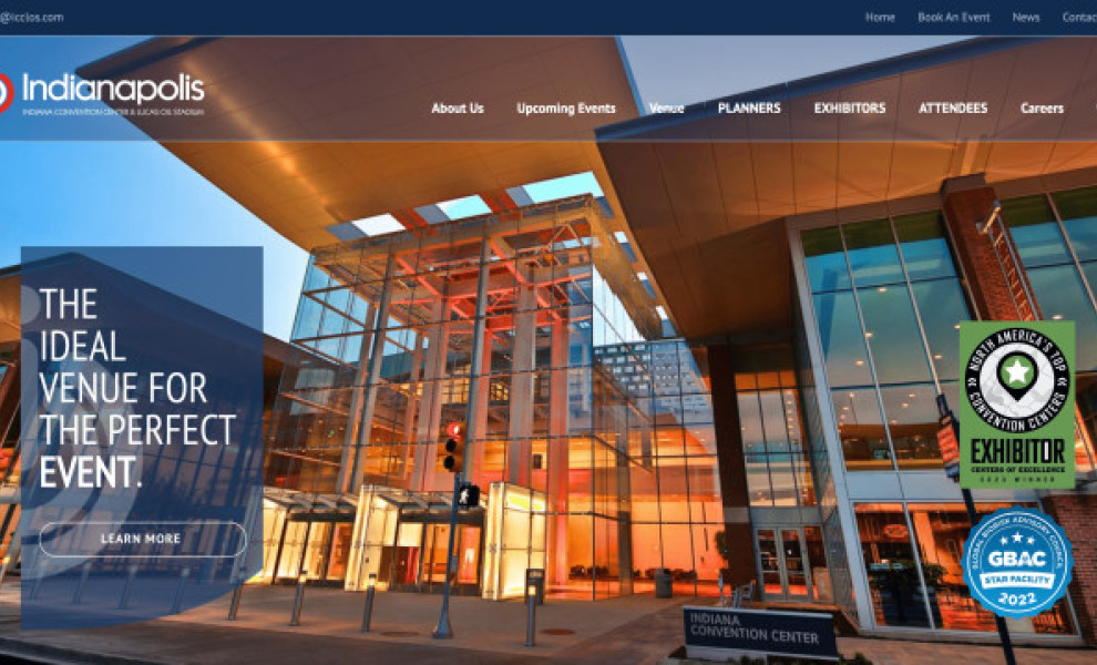 Indiana Convention Center & Lucas Oil Stadium (ICCLOS) Website Design