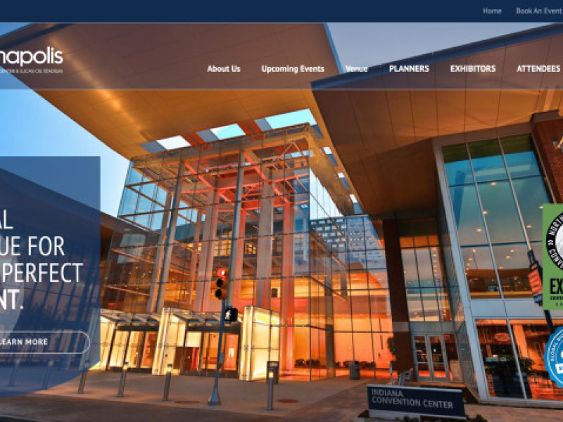 Indiana Convention Center & Lucas Oil Stadium (ICCLOS) Website Design