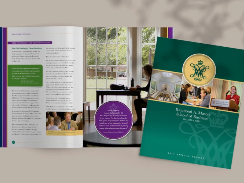 Raymond A. Mason School of Business Print Design