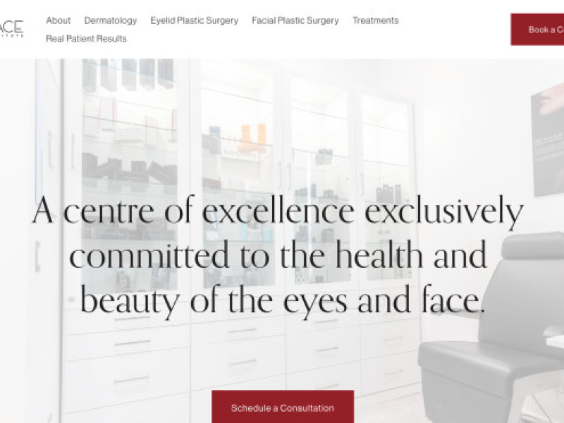 EYE FACE INSTITUTE Website Design