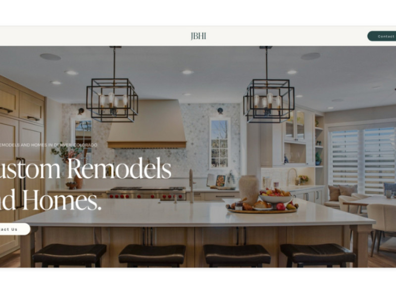 JBHI Custom Home Builder Web Design