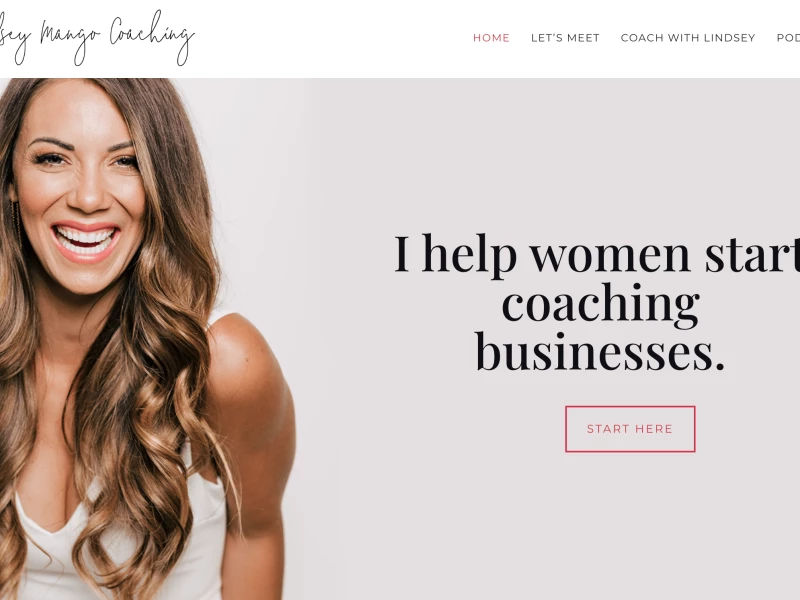 Lindsey Mango Coaching Web Design