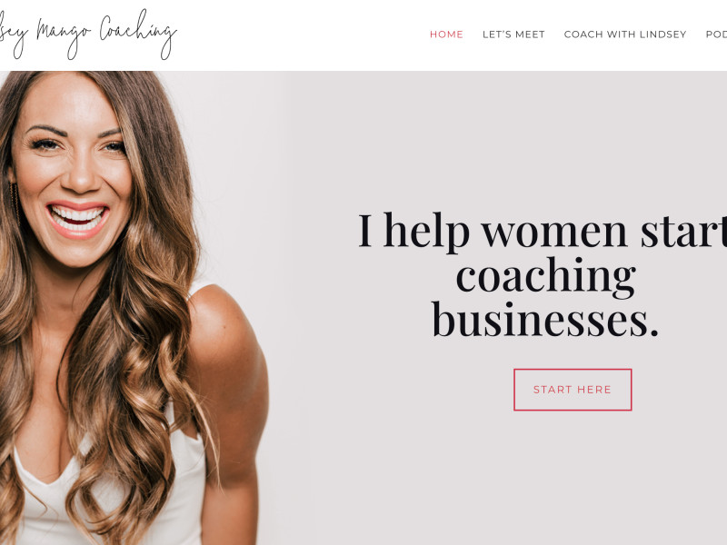 Lindsey Mango Coaching Web Design