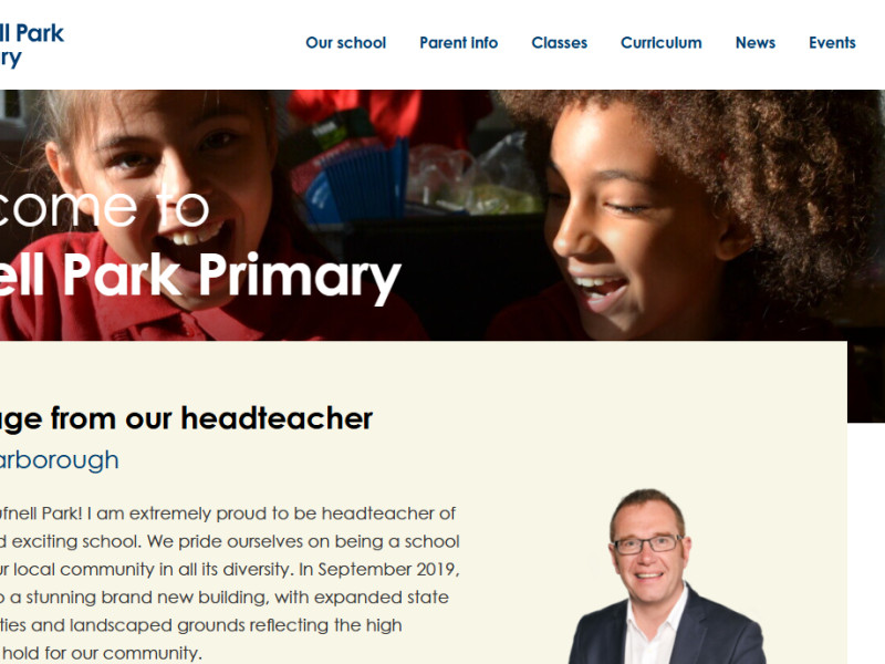 Tufnell Park Primary School Web Design
