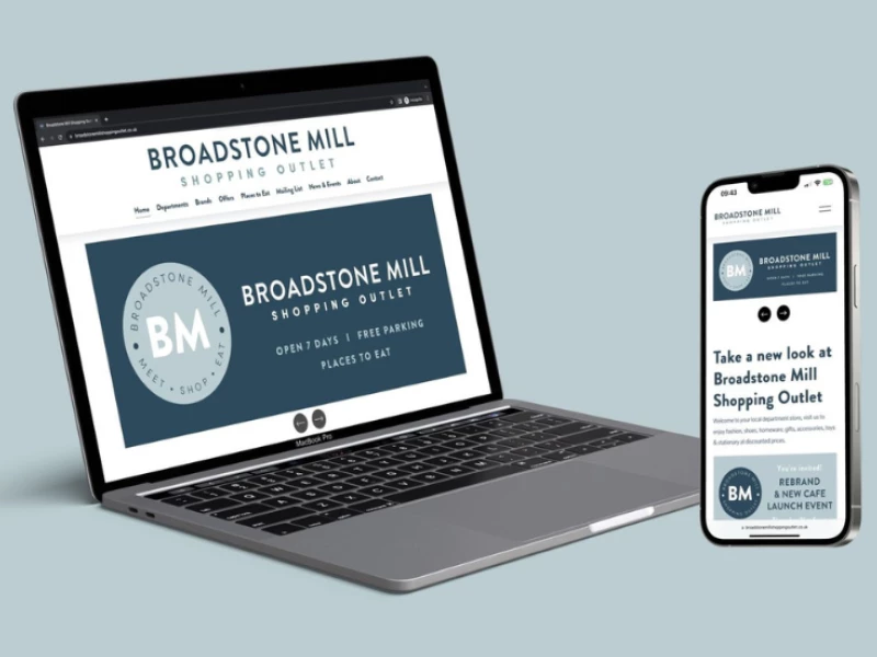 Broadstone Mill Shopping Outlet Web Design