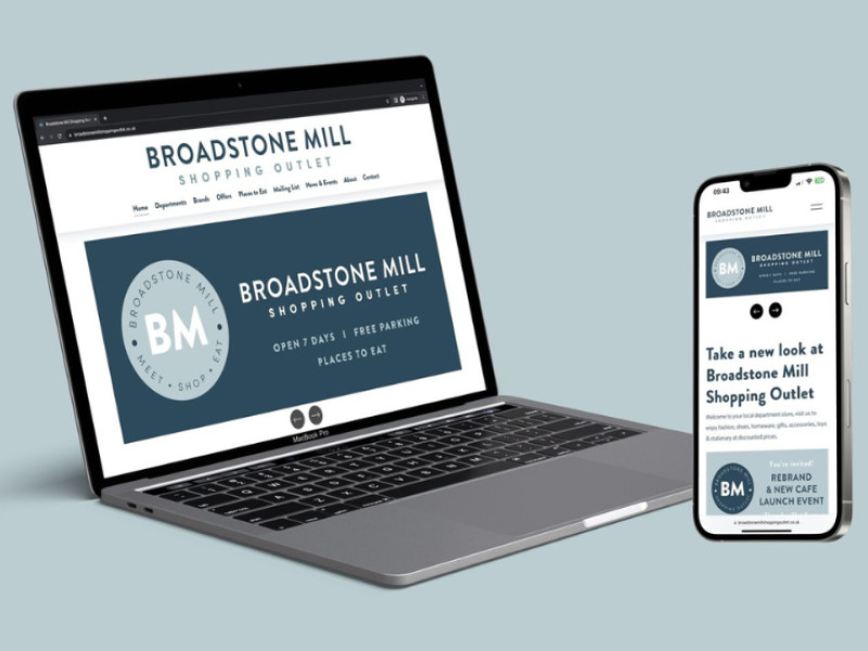 Broadstone Mill Shopping Outlet Web Design
