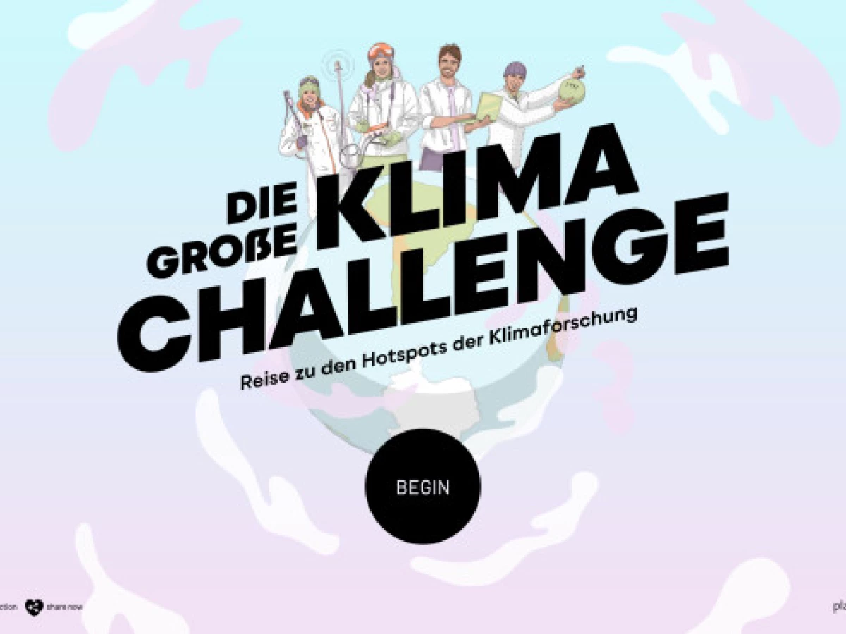 Planet Schule Klima Challenge Website Design