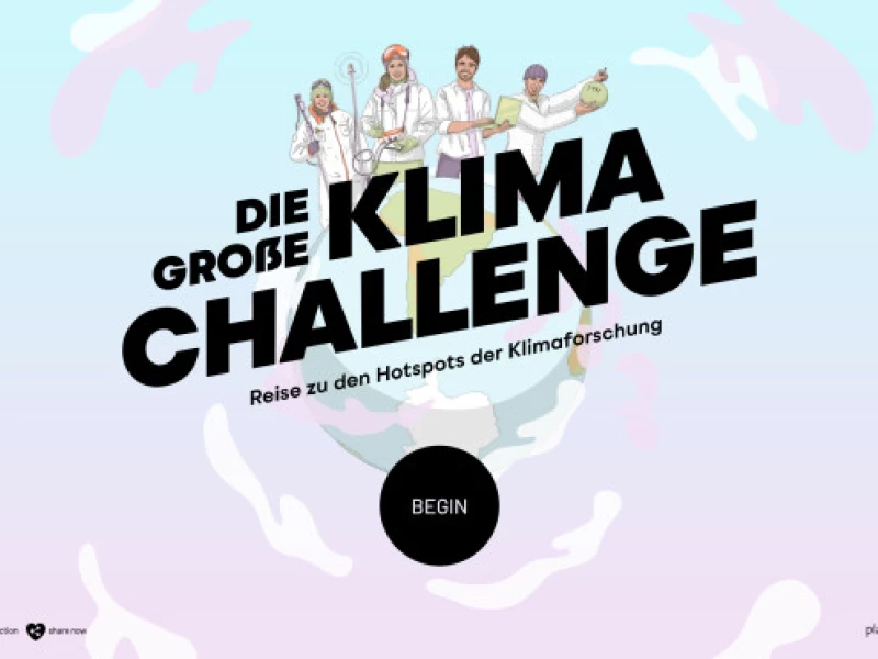 Planet Schule Klima Challenge Website Design