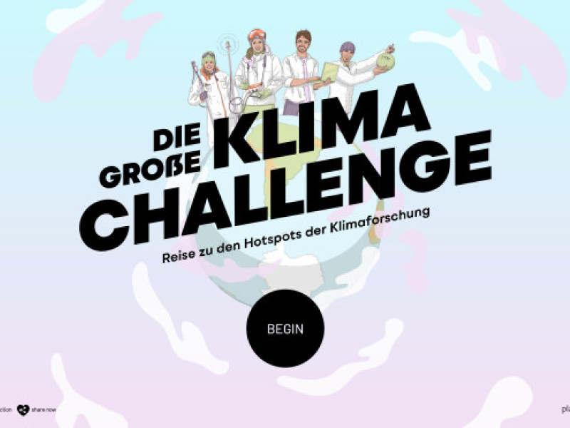 Planet Schule Klima Challenge Website Design