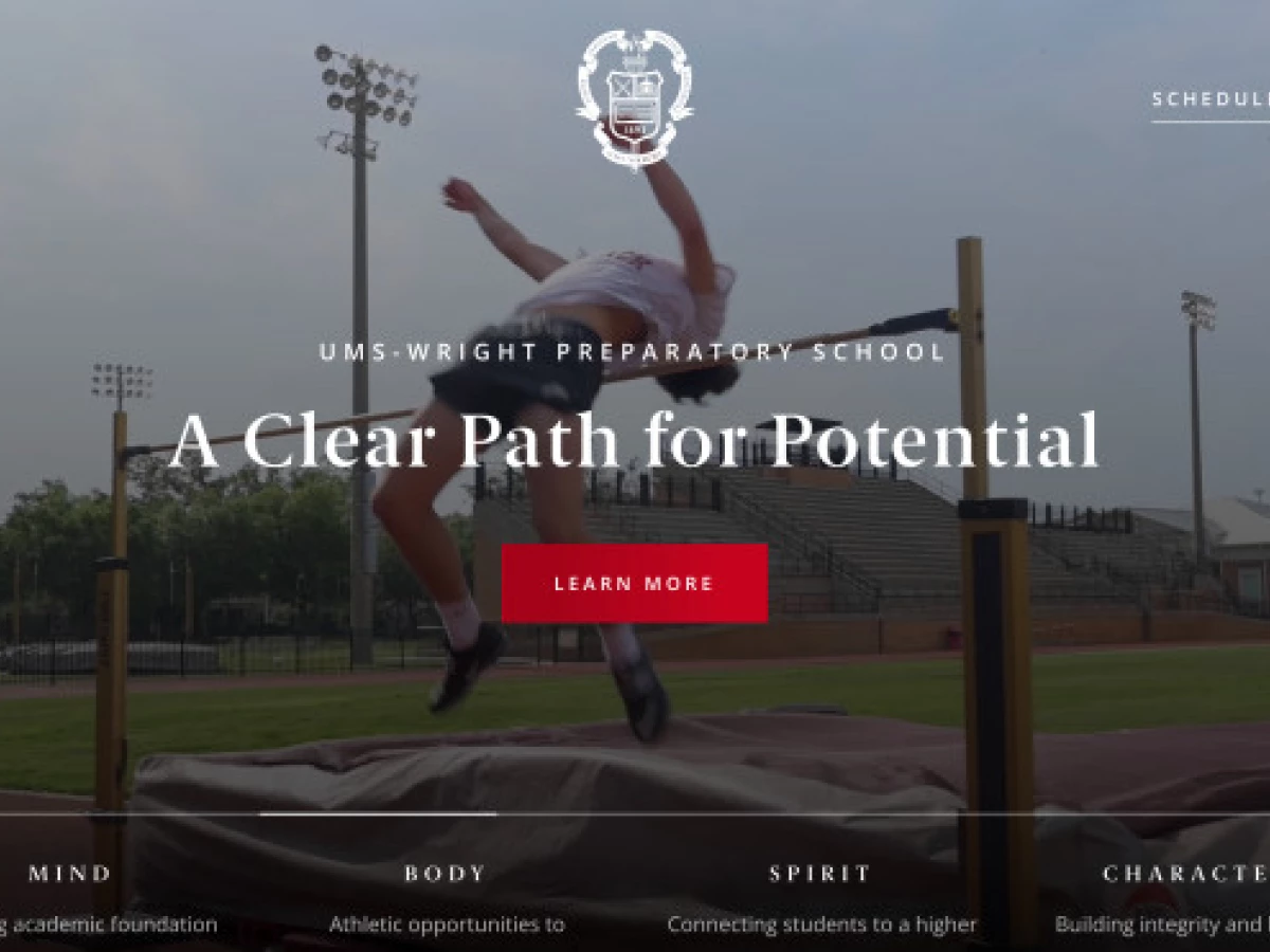 UMS-Wright Preparatory School Website Design