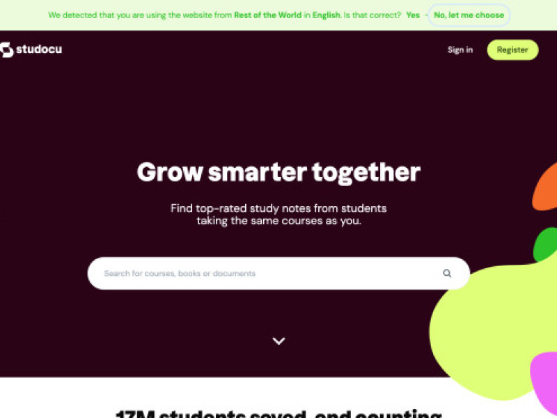 StuDocu Website Design