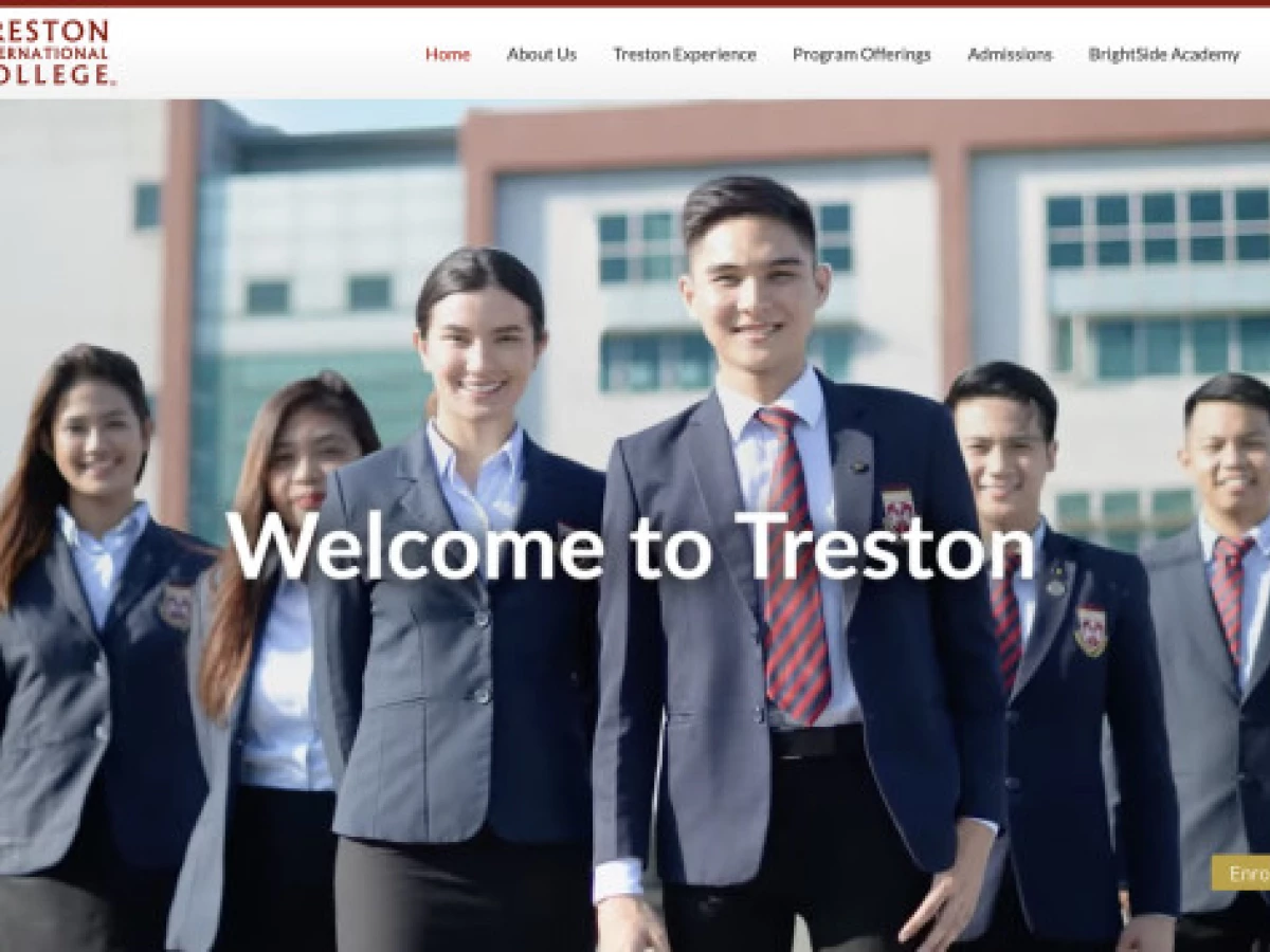 Treston International College Website Design