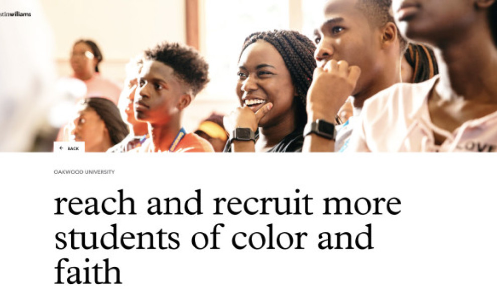Oakwood University Website Design