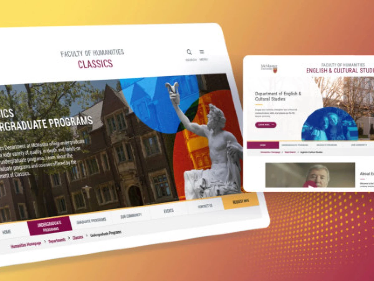 McMaster University - Faculty of Humanities Website Design