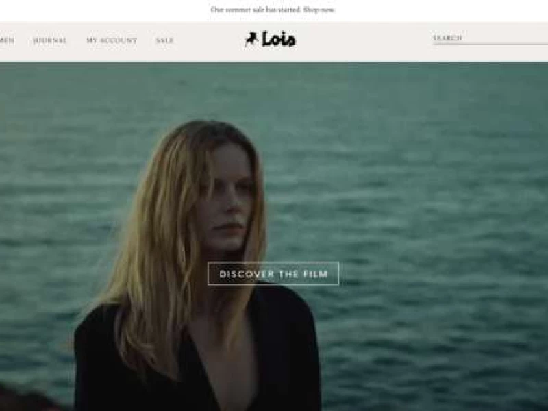 Lois Jeans Store Website Design