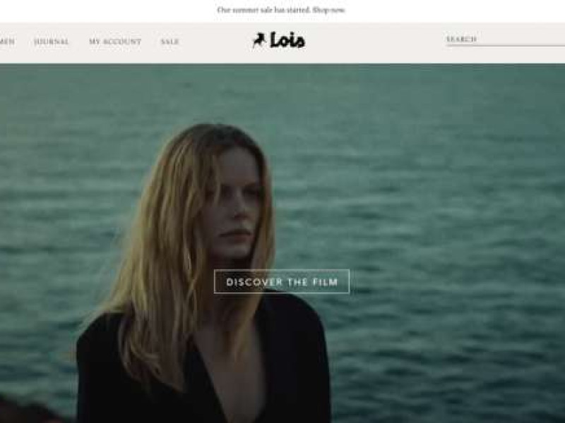 Lois Jeans Store Website Design