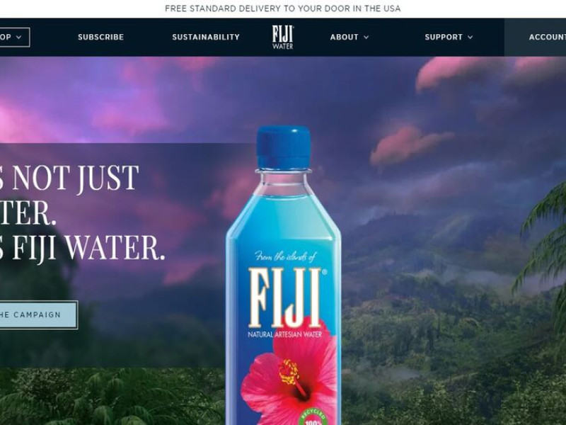 Fiji Water Website Design Analysis