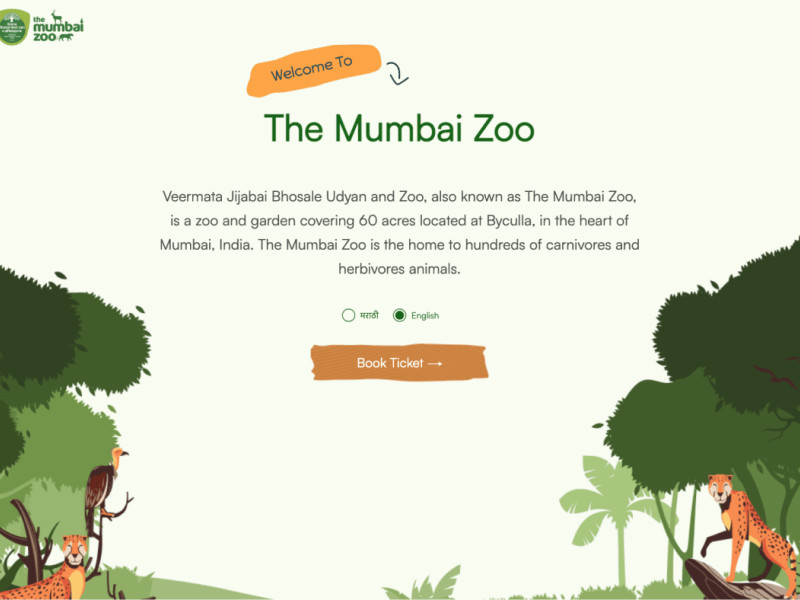 BMC's The Mumbai Zoo Web Design