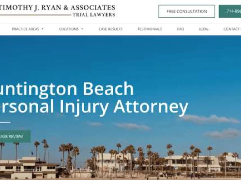 Timothy J. Ryan & Associates Website Design