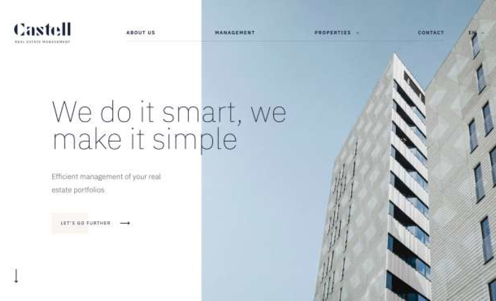 Castell Management Website Design