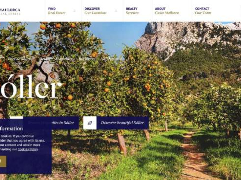 Casas Mallorca - Real Estate Website Design