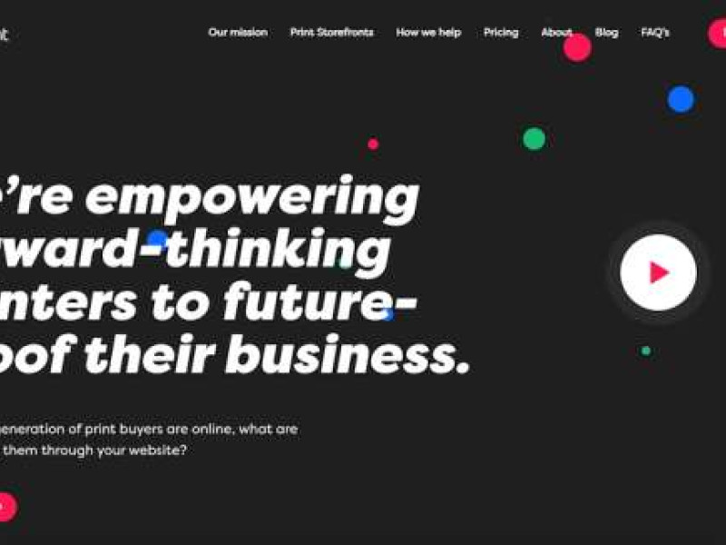 Cloud To Print Website Design