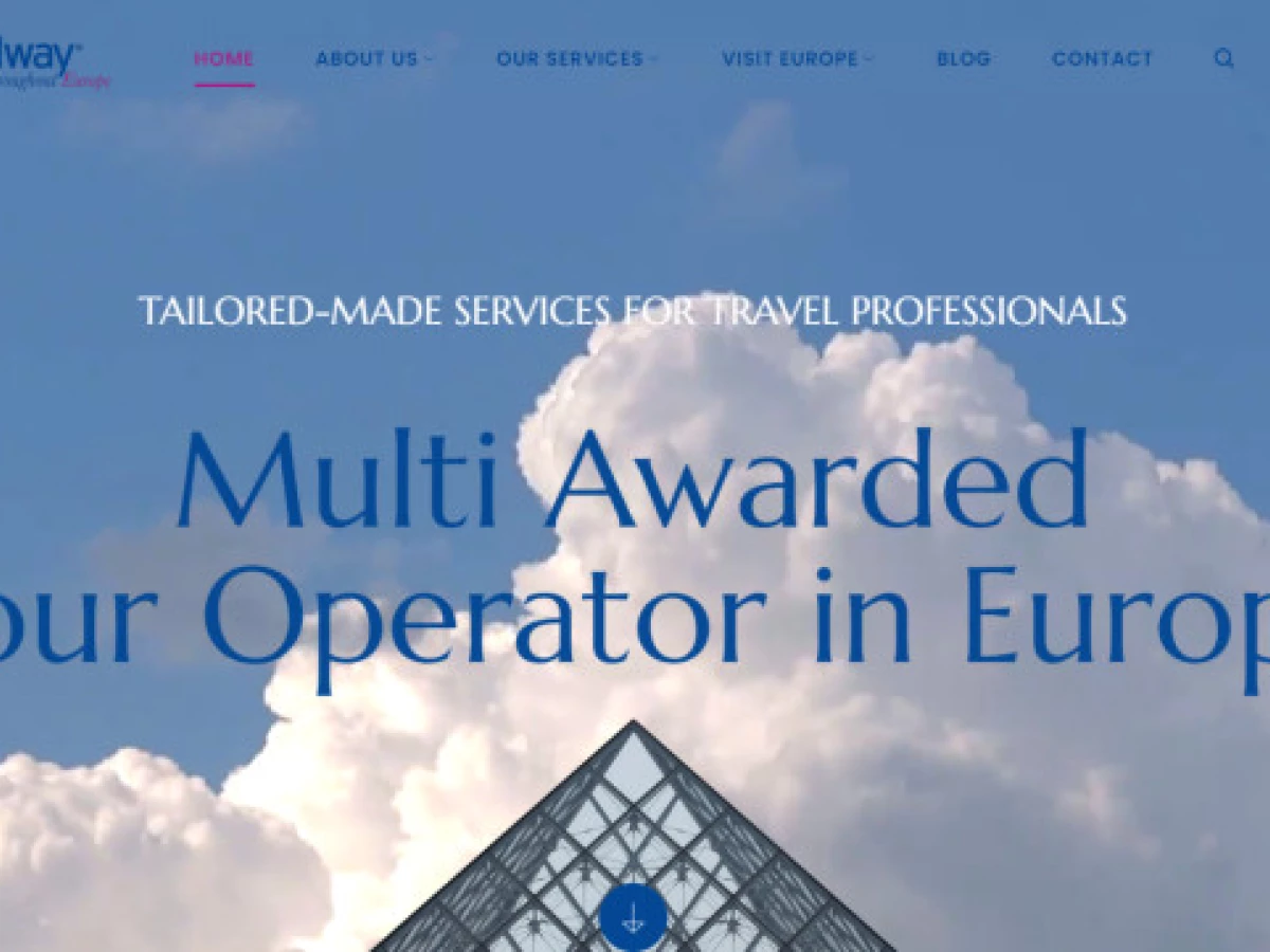 Travelway Europe Website Design