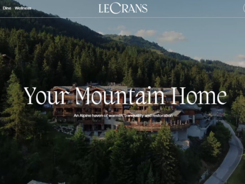 LeCrans Hotel & Spa Website Design