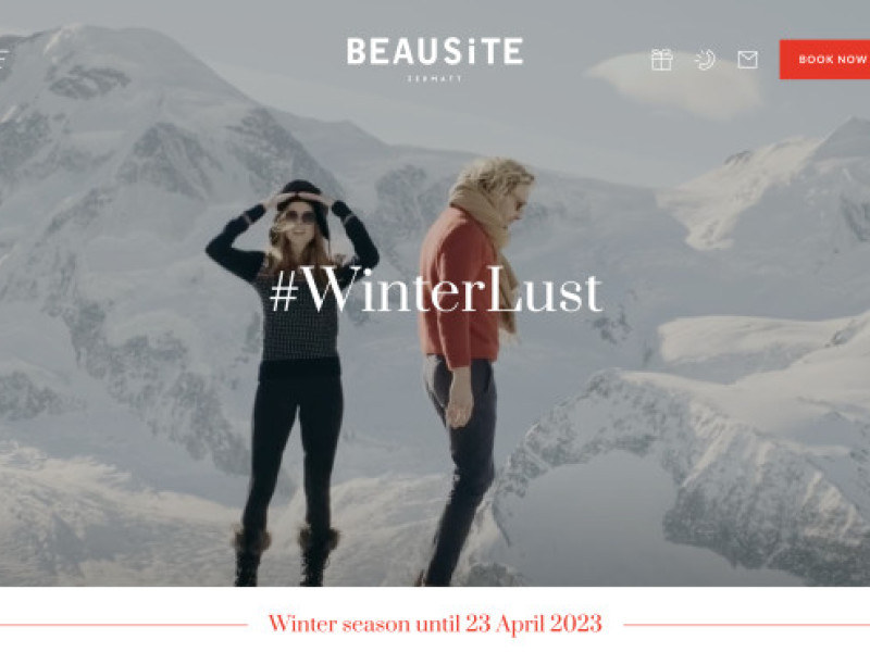 Hotel BEAUSiTE Zermatt Website Design