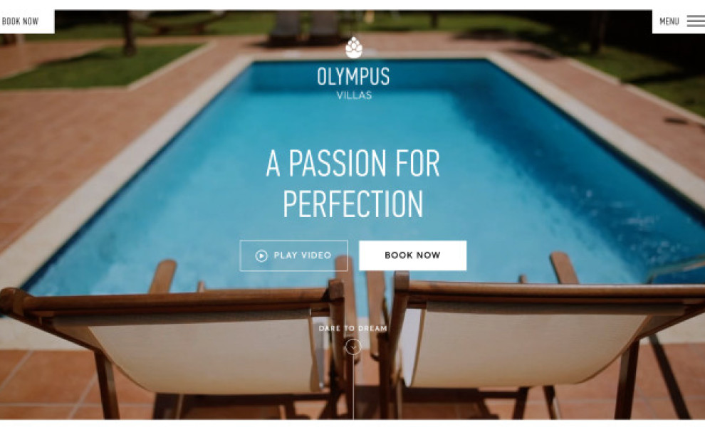 Olympus Villas Website Design