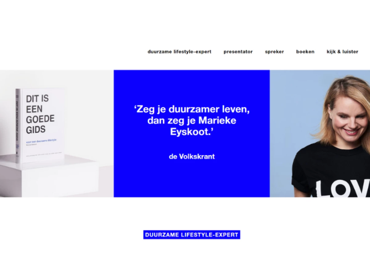 Marieke Eyskoot Website Design