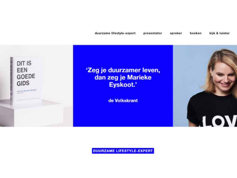 Marieke Eyskoot Website Design