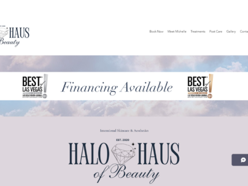 Halo Haus of Beauty Web Design