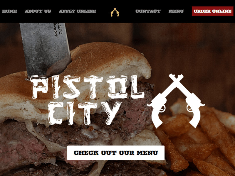 Pistol City Restaurant Web Design